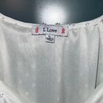 L LOVE  White Dotted Dress Photo 1