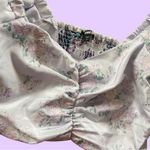 EXPRESS Stunning Puff Sleeve Lilac Floral Crop Top π₯ Photo 1