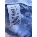 Beach Lunch Lounge Women’s S Blue White Tie Dye Button Down Short Sleeve Shirt Photo 10