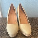 Women’s Beige Espadrille Wedge Heels Size 7.5 – Neutral Canvas Photo 6