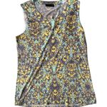 Vintage Nally Millie Sleeveless Top Sz S? Abstract Geometric Scoop Nec… Photo 7