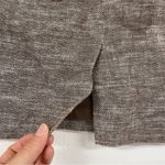 Banana Republic Brown Tweed Pencil Skirt Linen Womens 6 Dark Academia Preppy Photo 3