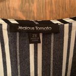 Jealous Tomato black and white striped jumpsuit 2X Photo 5