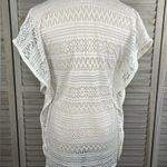 MIKEN (Mermaids) Swim Coverup Boho Crochet White Photo 1
