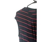 Banana Republic  Black & Pink Striped Short Sleeve Classic Dress Women Sz S Photo 4