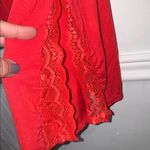 Avidlove  Lace chemise Lingerie NEW Small Babydoll nightie coral red soft sexy Photo 3