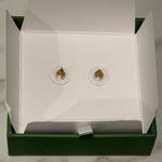 Kate Spade gold-tone and cream pearl stud earrings with a sunburst design New Photo 3