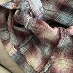 Free People , before I let go Romper Plaid Shirt, Oversized Size Small Photo 6