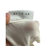 Akris Punto Silk Blend Sleeveless Top Size 6 White Knit V neck Stretch #AAmbe Photo 5