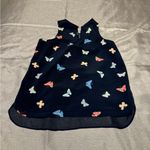 Gap  Dark Blue Top with Butterfly Pattern Photo 1