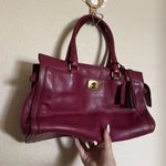 Coach Vintage Y2K Legacy Leather Carryall Bag in Magenta Raspberry Red Photo 1