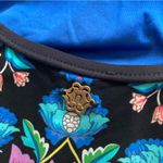 Nanette Lepore Floral One Piece Swimsuit Black Blue Size Small Cheeky LIKE NEW Photo 6