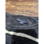 American Eagle Womens Pullover Sweater Knitted Long Sleeve Striped Black Size L Photo 2