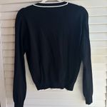 Mango Black V-Neck Cardigan Sweater Photo 4