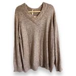 By Design Womens Sweater Sz 3X Sugar Cookie Rainbow Cableknit V Photo 0