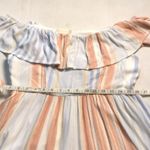 Altar'd State  Ruffled Striped Dress S Boho Costal Cowgirl Coquette Girl Festival Photo 7