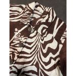 Jones New York Zebra Print Button-Up Shirt - Bold Safari Style B71 Photo 2