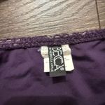 Becca  Women’s Large Top Medium Bottom Purple Crochet Swim Set Photo 3
