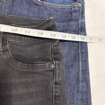 Free People Jeans Womens 28 Black Distressed Skinny Stretch Denim Ripped Knees Photo 5