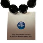 Stunning Signed Heidi Daus Design Toggle Pave Crystal Beaded Floral Necklace NWT Blue Photo 4