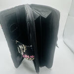 Vera Bradley Turn Lock Quilted Wallet Zip Around Black Paisley Print Photo 6