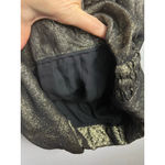 J. Mendel Paris Metallic Ruched Lamé Mini Dress Gold Bronze Size 6 Photo 6