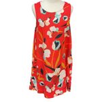 Sigrid Olsen  Women's 100% Linen Sleeveless Floral Print Mini Dress Size Large Photo 1
