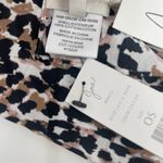 Joie  Scarf Renita One Size Animal Print Caviar 100% Cotton Lightweight Casual Photo 5