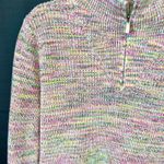 Lands' End Drifter cotton 1/4 zip sweater pink XL women Photo 4