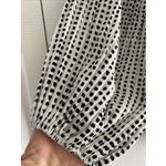 Lucy Paris  Womens Medium White Polka Dot Blouse Puff Sleeve Milkmaid NEW Lux Photo 2