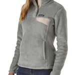 Patagonia  Re-Tool Snap-T Fleece Pullover Women M Gray Outdoor Travel Cottage EUC Photo 0
