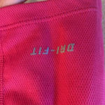 Nike  Dri-Fit V-Neck Wicking Reflective Running Athletic Top‎ in Hot Magenta Pink Photo 4