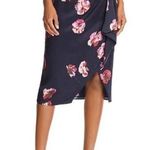 Joie  Alphina Front-Drape Floral-Print Knee-Length Skirt NWT Photo 0