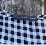 West Kei  Black And White Gingham Plaid Blouse | XS Photo 1