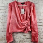 Bardot  Betty Top in Watermelon Wrap Size 4 NWT Long Sleeve Photo 1