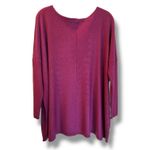 Orange Fashion Village Supersoft Boatneck Sweater O/S Plum Size M Photo 3