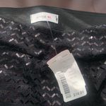 Chevron Sequin Mini Skirt Black Photo 2