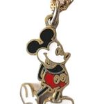 Disney Walt Vintage Gold Tone Necklace Estate Mickey Mouse Official Photo 0