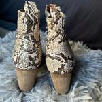 Beast Fashion snake skin print block heel ankle boots women’s shoe size 7 Photo 4
