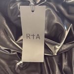 NWT RtA Isabella Vinyl Minidress XS Black Photo 4