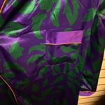 Victoria's Secret Vintage Gold Label Purple Green Satin Robe Size M/L & Top Y2K Photo 5