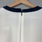 Ralph Lauren  Women's Ivory Black Crew Neckline Shift‎ Shirt Dress Size 16 Office Photo 5