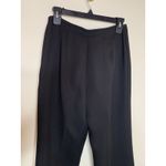 Liz Claiborne  Black Lined Trousers Sz 6 100% Polyester Suit Pants Photo 5
