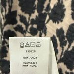 Loft  Black and Tan Floral Long Sleeve Dress Wool Blend Size Large Fall Winter Photo 4