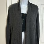 Theory Womens Gray Wool open front Cardigan Sweater size SP Photo 1