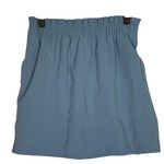 J.Crew Mercantile Paper Bag Pleated Mini Skirt A Line Pockets 2 Baby Blue #3335 Photo 0