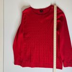 Talbots NWT  Womens Cable Knit Sweater Sz 2X Red Pullover‎ Christmas Holiday Prep Photo 7