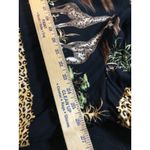 BFA Classics Women's 2X‎ Safari Animal Print Long Sleeve Button Up Shirt Top Black Size undefined Photo 3