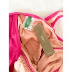 J.Crew | NWT | Ruched V-neck one-piece in Radiant Fuchsia | Sz 4 Photo 7