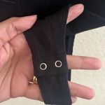 No Boundaries  Black Ribbed Bodysuit Spaghetti Strap Top Photo 6